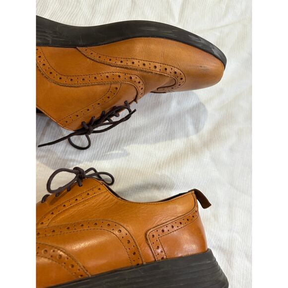 Wolf & Shepherd Men's 8 Crossover Wingtip Italian Leather Hybrid Dress Shoes - Picture 11 of 16